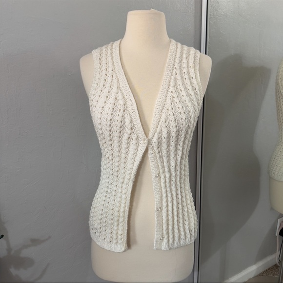 Vintage Hand Knit Sweater Vest - Picture 2 of 8